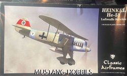 Classic Airframes 1/48 Heinkel He-51 Luftwaffe Service