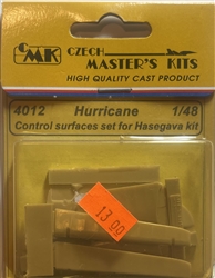 CMK MODELS 1/48 Hurricane Control Surfaces Set Hasegawa