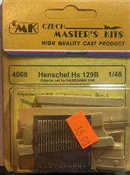 CMK MODELS 1/48 Henschel Hs 129B Exterior Set Hasegawa/Revell