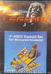 LEGEND PRODUCTION 1/48 P-40B/C Cockpit set FOR MONOGRAM/ACADEMY