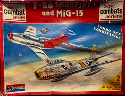 MONOGRAM 1/48 F-86 Sabrejet and MiG-15 Air Combat Series