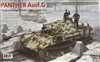 RYEFIELD MODELS 1/35Panther Ausf.G Early/Late w/Full interior (Sd.Kfz.171) Clear Turret & Upper Hull Parts