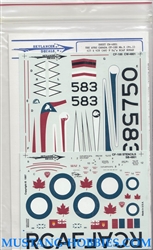 SKYLANCER DECALS 1/48 THE COLD WARRIOR SERIES CONTINENTAL DEFENDERS THE AVARO CF-100 MK.5 PART 1