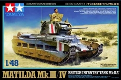 Tamiya 1/48 MATILDA Mk.III/IV BRITISH INFANTRY TANK Mk.IIA