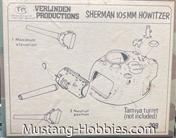 VERLINDEN PRODUCTIONS 1/35 SHERMAN 105MM HOWITZER