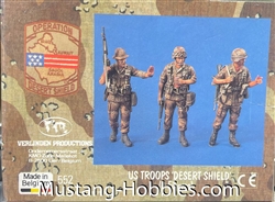 VERLINDEN PRODUCTIONS 1/35 US TROOPS DESERT SHEILD (3 figs)