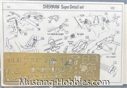 VERLINDEN PRODUCTIONS 1/35 SHERMAN SUPER DETAIL SET